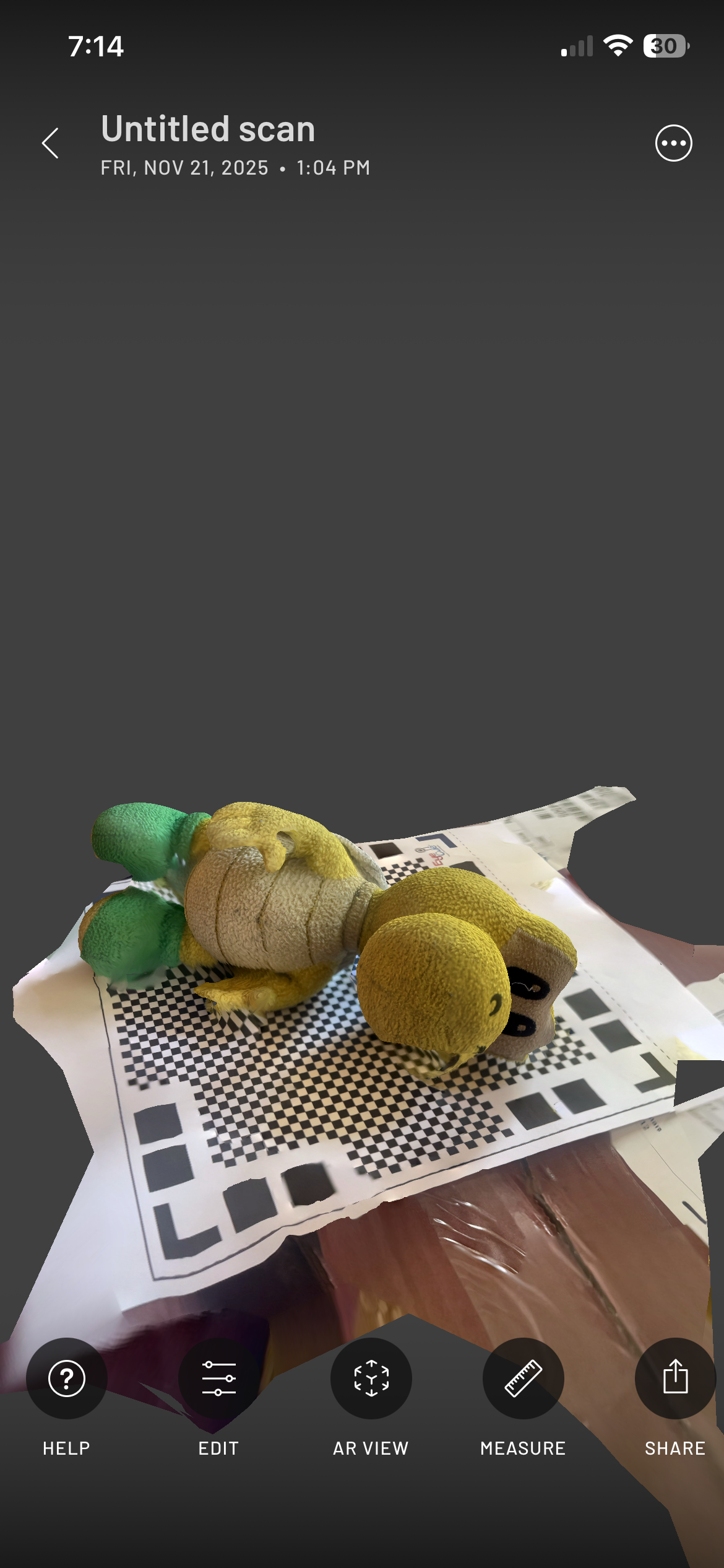 Scan of some old plush I had as a kid